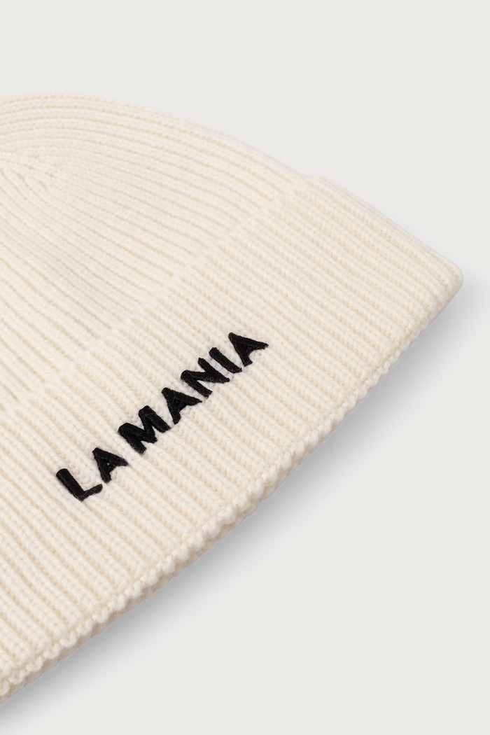 Akcesoria La Mania Czapka damska wełniana STOCKHOLM STOCKHOLM beżowy