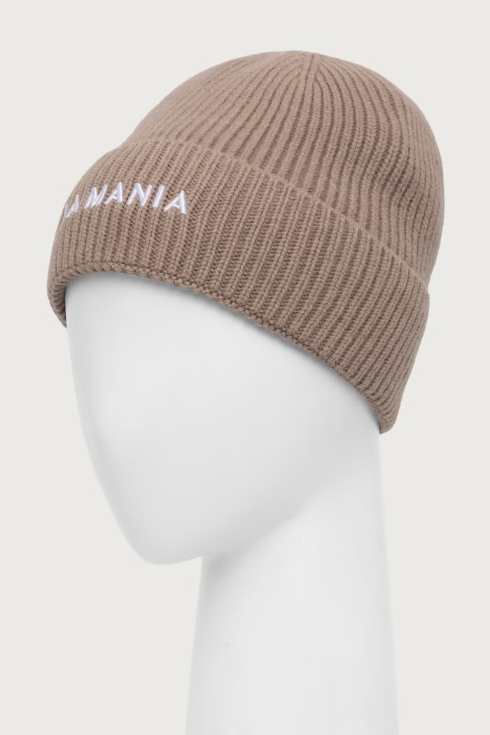 La Mania Czapka damska wełniana STOCKHOLM STOCKHOLM beżowy AW26