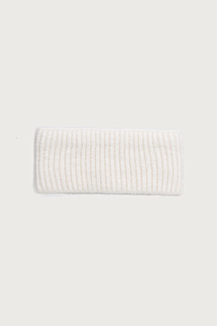 Le Privé Пов'язка на голову жіноча з додаванням кашеміру LE HEADBAND BLANC бежевий LP00868