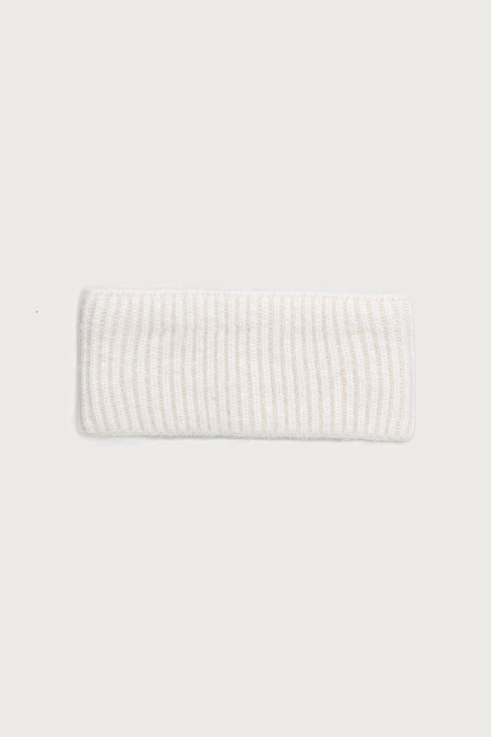 Le Privé Пов'язка на голову жіноча з додаванням кашеміру LE HEADBAND BLANC бежевий LP00868