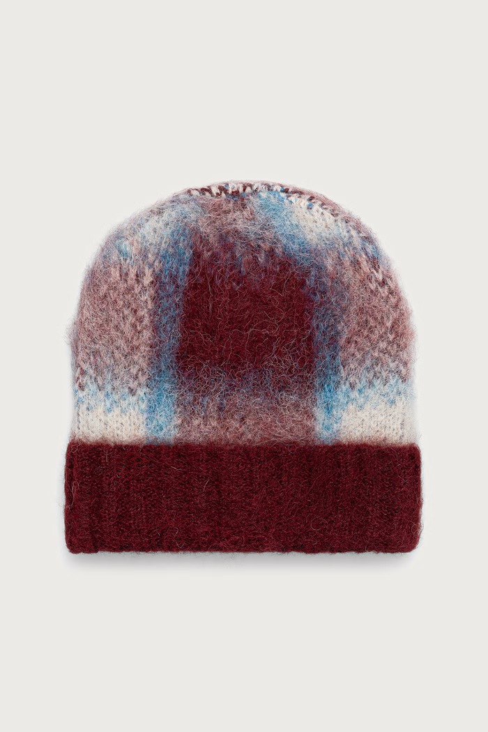 The Ragged Priest Czapka beanie damska z dodatkiem wełny bordowy RPAW261093AC