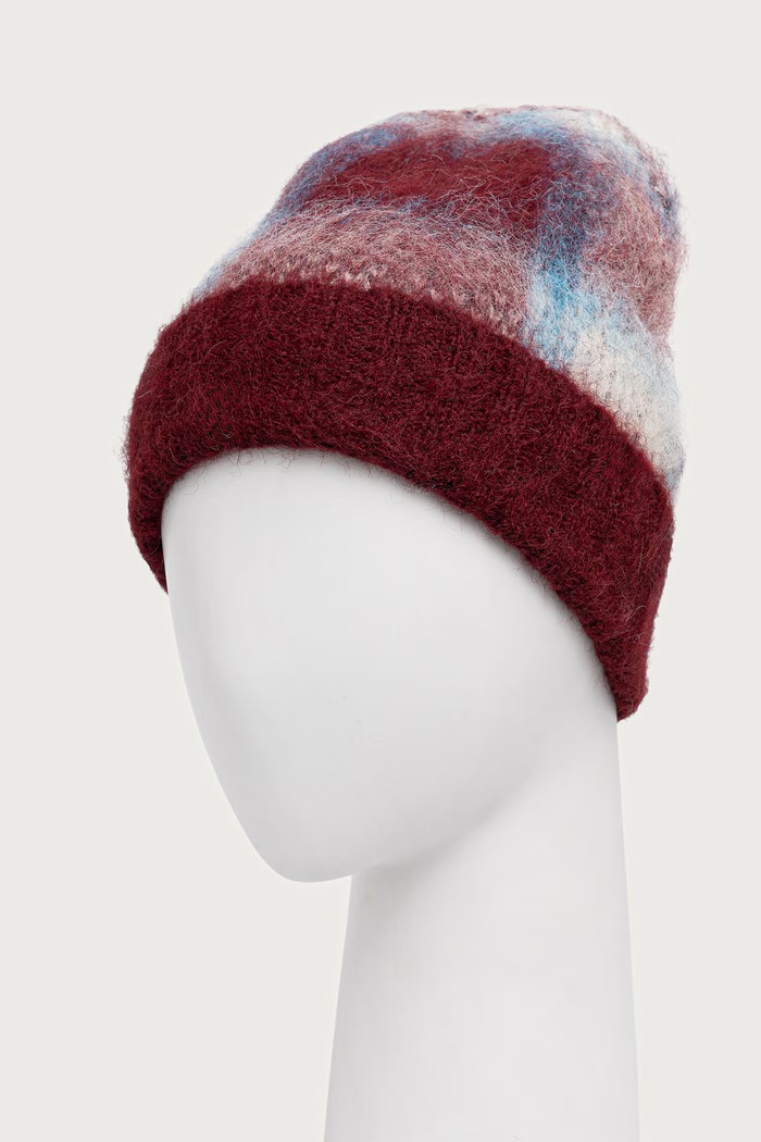 The Ragged Priest Czapka beanie damska z dodatkiem wełny RPAW261093AC bordowy AW26