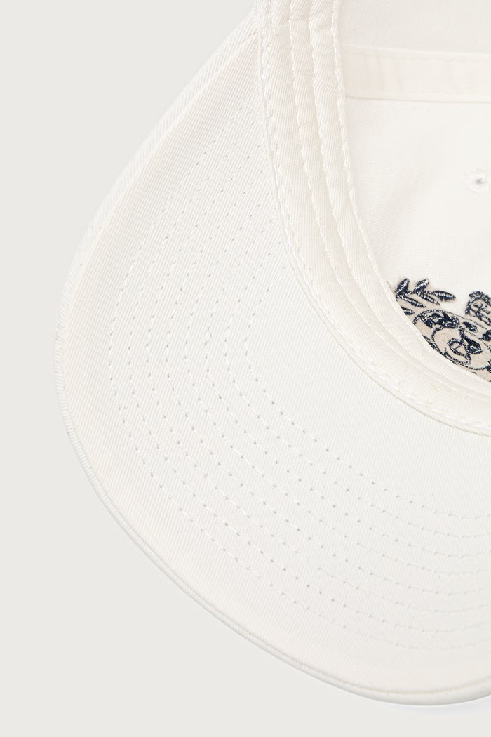 NY Crest czapka bejsbolówka bawełniana damska Sporty & Rich AC04085243WH06 biały