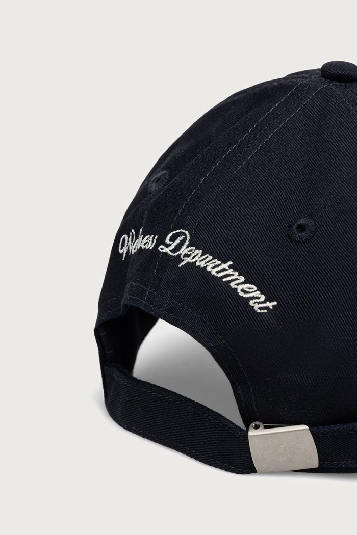 Akcesoria Le Privé Czapka z daszkiem damska bawełniana VARSITY CAP LP00698 granatowy