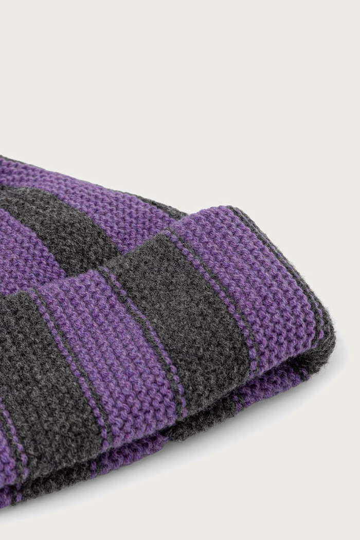 Akcesoria Cloimh Czapka z pomponem damska wełniana FW26.SWPCB fioletowy