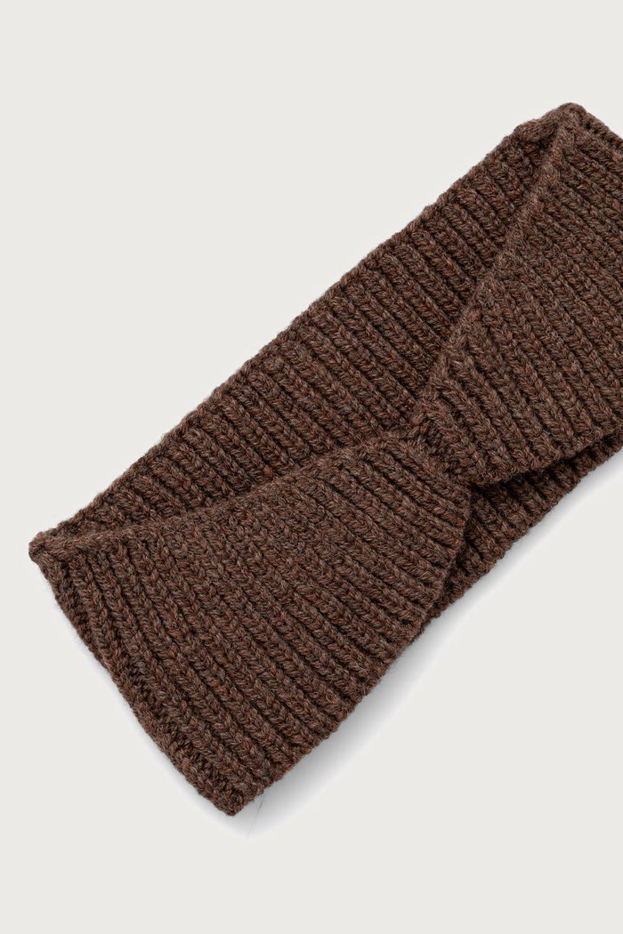 Cloimh Opaska na głowę damska wełniana FW26.WHB brązowy AW26