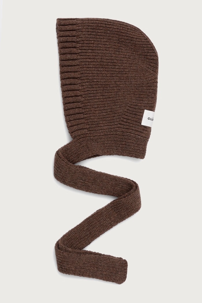 Cloimh Kaptur damski wełniany brązowy FW26.WTH