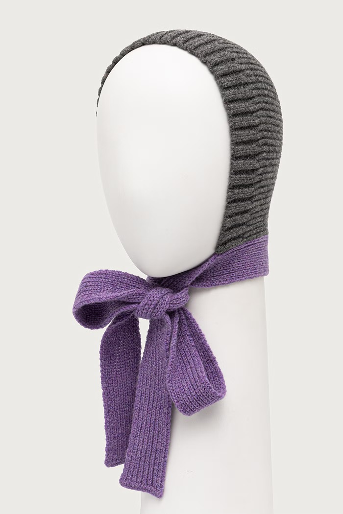 Cloimh Kaptur damski wełniany FW26.WTH fioletowy AW26