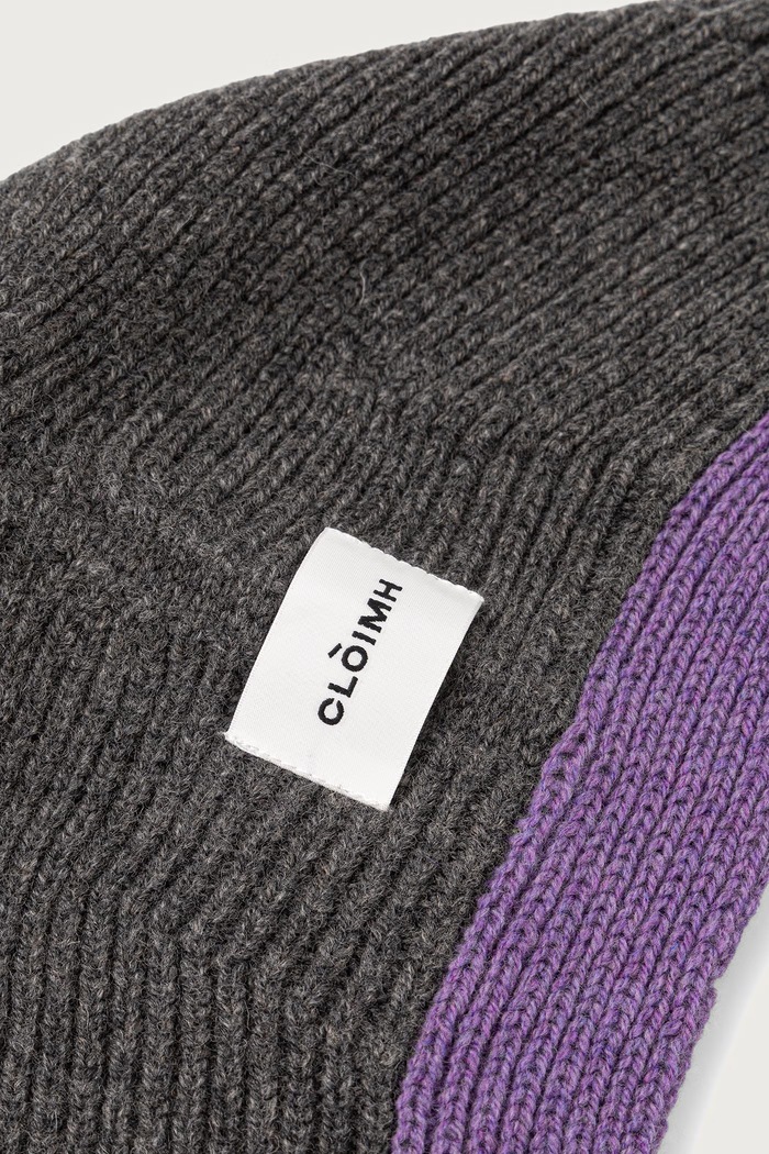 Doplňky Cloimh Kapuce dámská vlněná FW26.WTH fialová