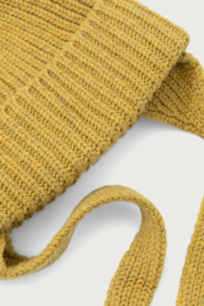 Cloimh Czapka damska wełniana FW26.WEFH żółty AW26
