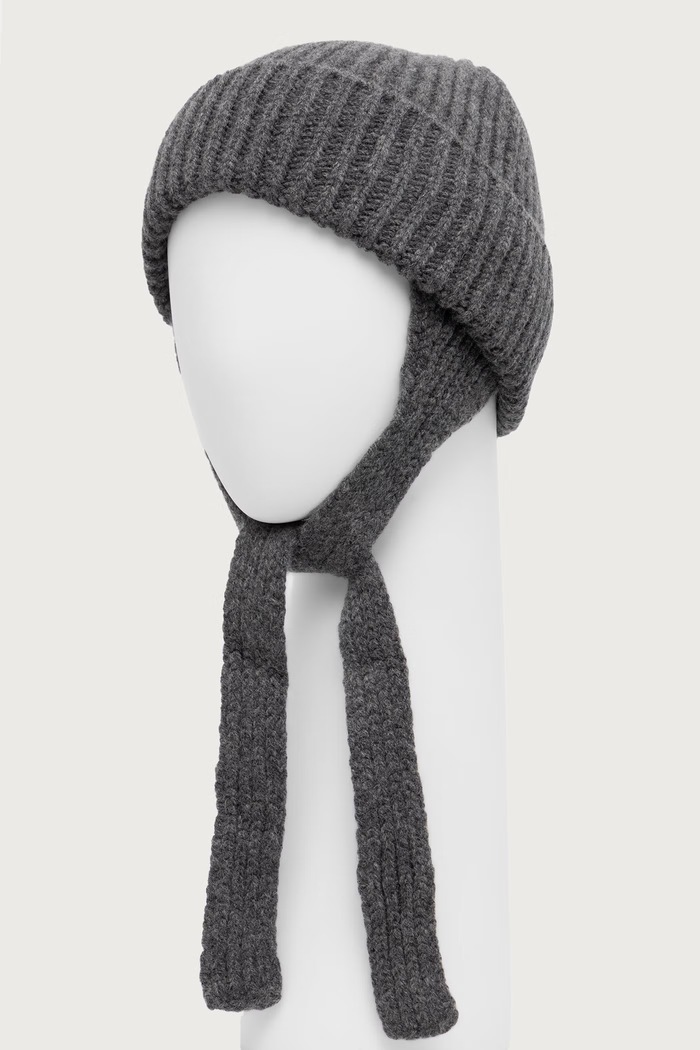 Akcesoria Cloimh Czapka damska wełniana FW26.WEFH szary