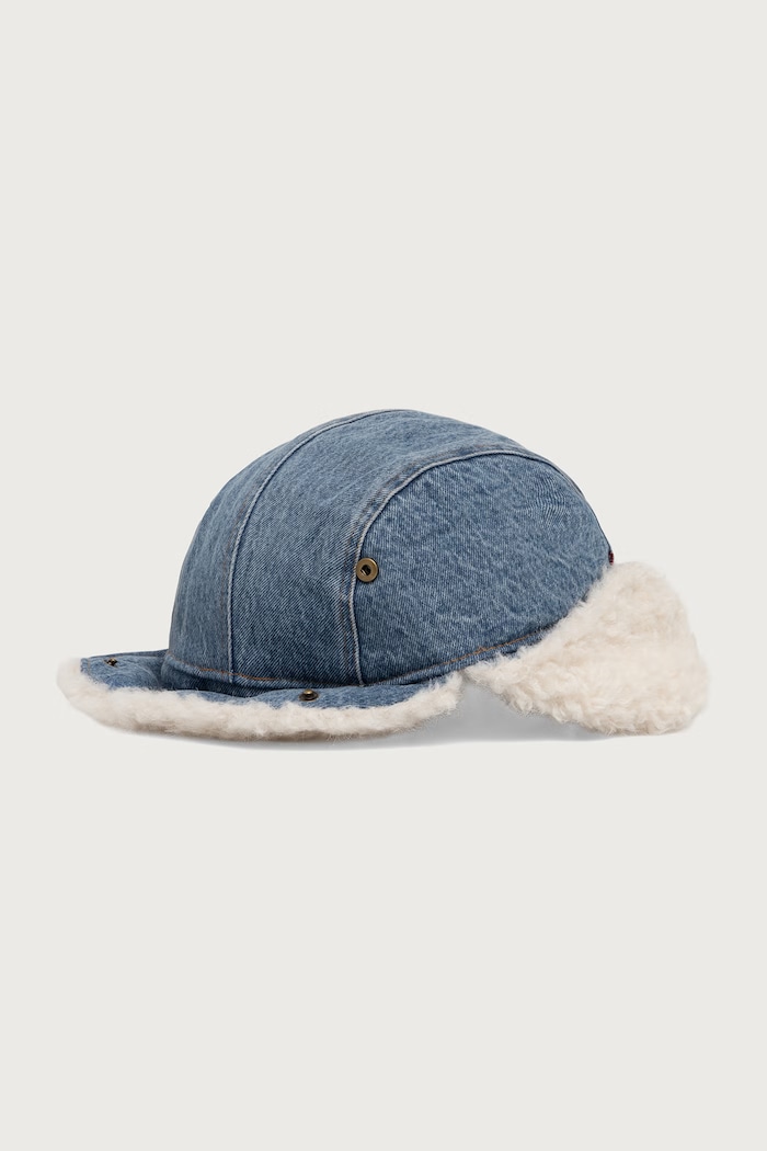 Levi's Czapka damska COZY TRAPPER niebieski 007ZH