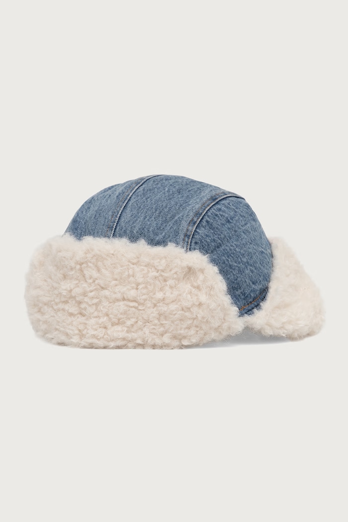 Akcesoria Levi's Czapka damska COZY TRAPPER 007ZH niebieski