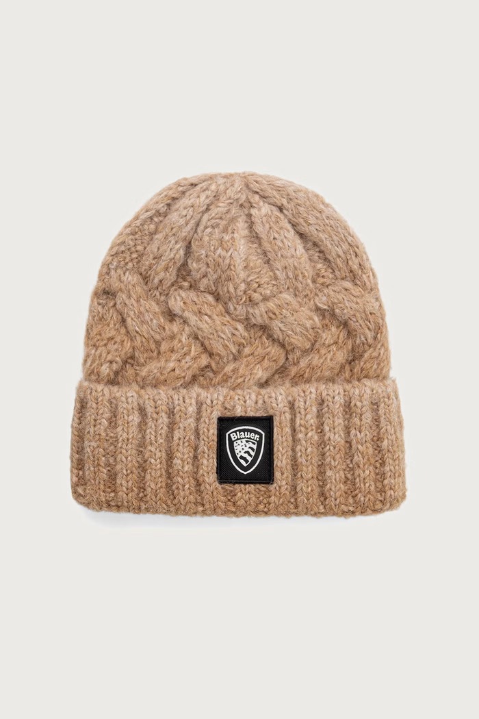 Blauer Czapka damska z wełną beżowy BLDA05566