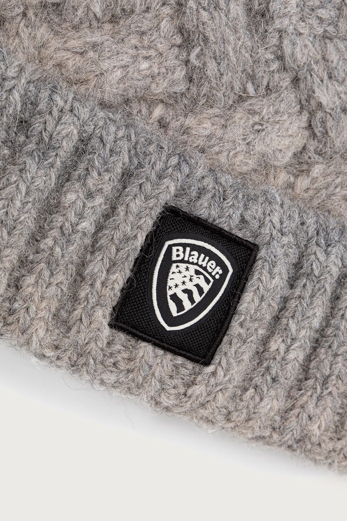 Blauer Czapka damska z wełną BLDA05566 szary AW26