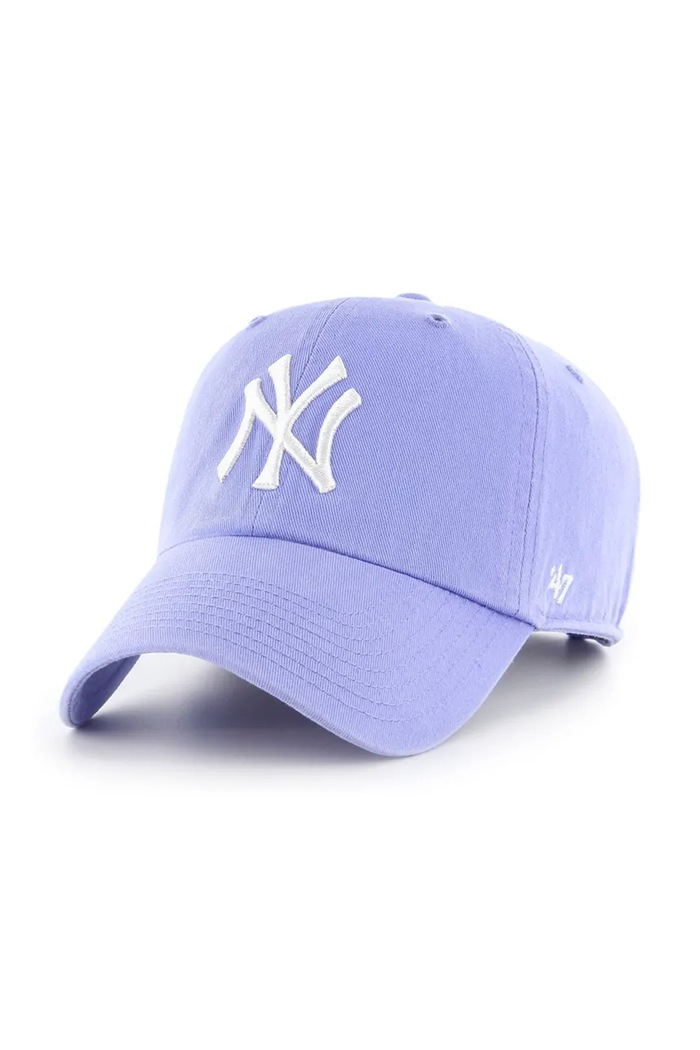47 brand Czapka z daszkiem bawełniana MLB New York Yankees fioletowy B.NLRGW17GWS.LV
