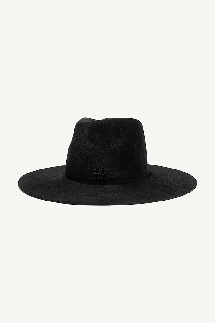 RUSLAN BAGINSKIY Kapelusz damski Fedora FDR033.10F.WRB czarny AW26