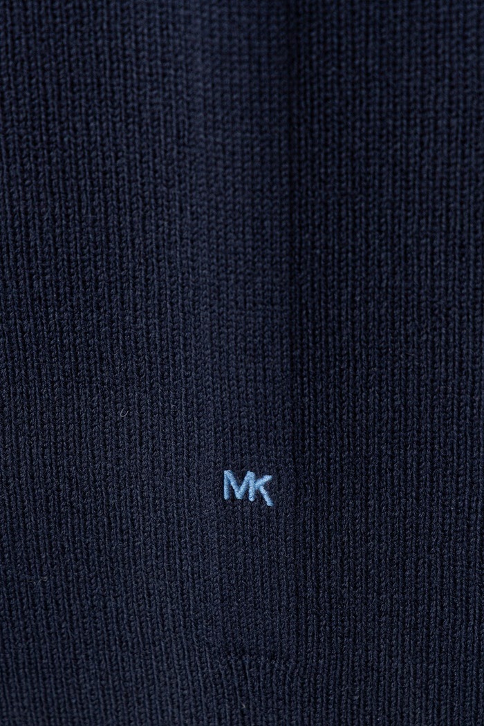 Czapka i szalik damska z dodatkiem wełny MICHAEL Michael Kors 29MKMC612438 granatowy