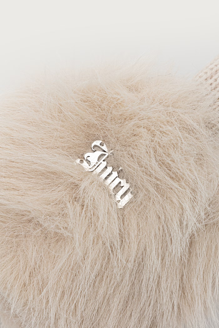 Juicy Couture Naušnjaci za žene FAUX FUR JCAVA226707 bež AW26