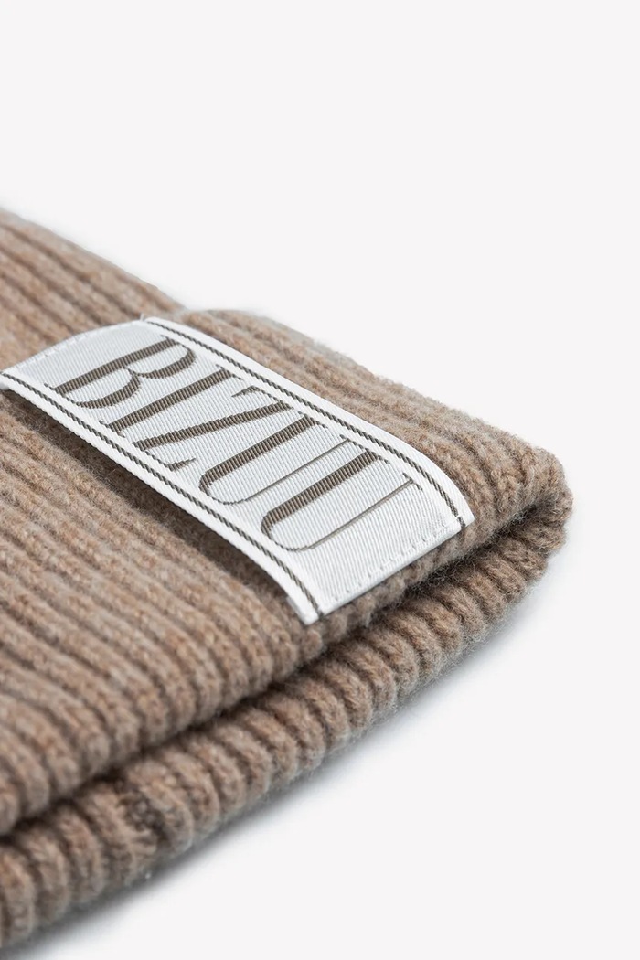 Czapka beanie damska wełniana LORE BIZUU LORE.BEZOWY beżowy