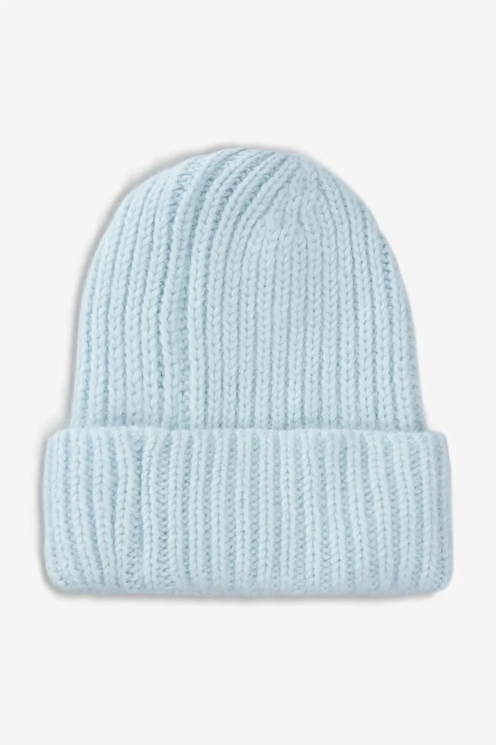 Akcesoria BIZUU Czapka beanie damska z wełną BALBI BALBI.TURKUSOWY niebieski