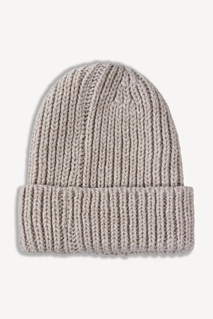 Akcesoria BIZUU Czapka beanie damska z wełną BALBI BALBI.BEZOWY beżowy