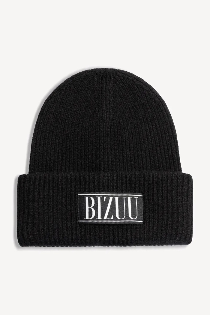 BIZUU Czapka beanie damska wełniana MOYE MOYE.CZARNY czarny AW26