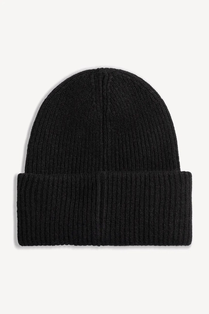 Akcesoria BIZUU Czapka beanie damska wełniana MOYE MOYE.CZARNY czarny