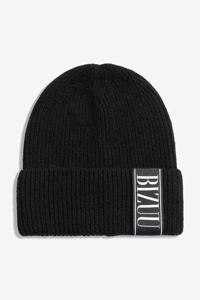BIZUU Czapka beanie damska wełniana LORE czarny LORE.CZARNY