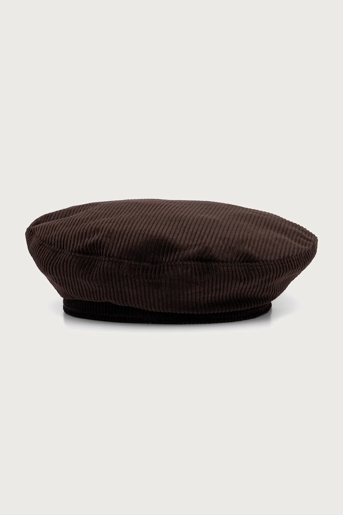 Barbour Beret damski sztruksowy LHA0661 brązowy AW26