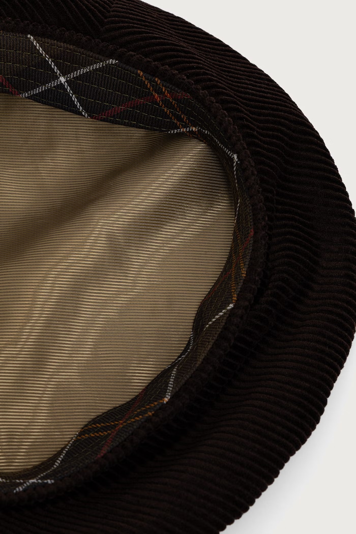 Beret damski sztruksowy Barbour LHA0661 brązowy