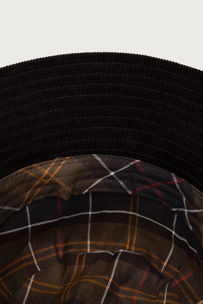 Kapelusz bucket damski bawełniany Barbour LHA0659 zielony
