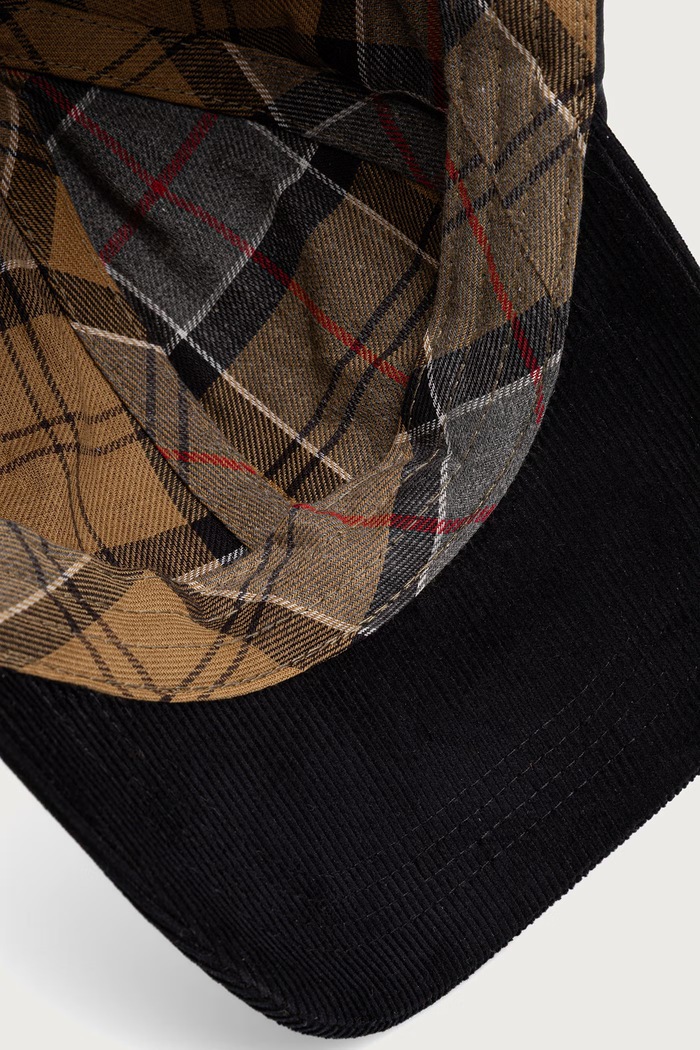 Czapka z daszkiem damska bawełniana Barbour LHA0651 granatowy