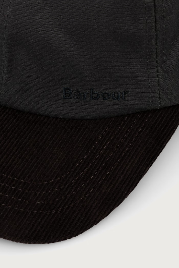 Barbour Čiapka so šiltom dámska bavlnená LHA0651 zelená AW26