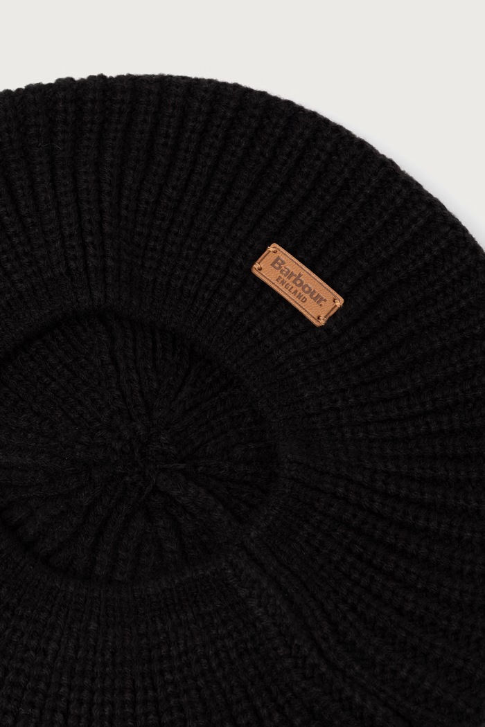 Beret damski Barbour czarny LHA0559