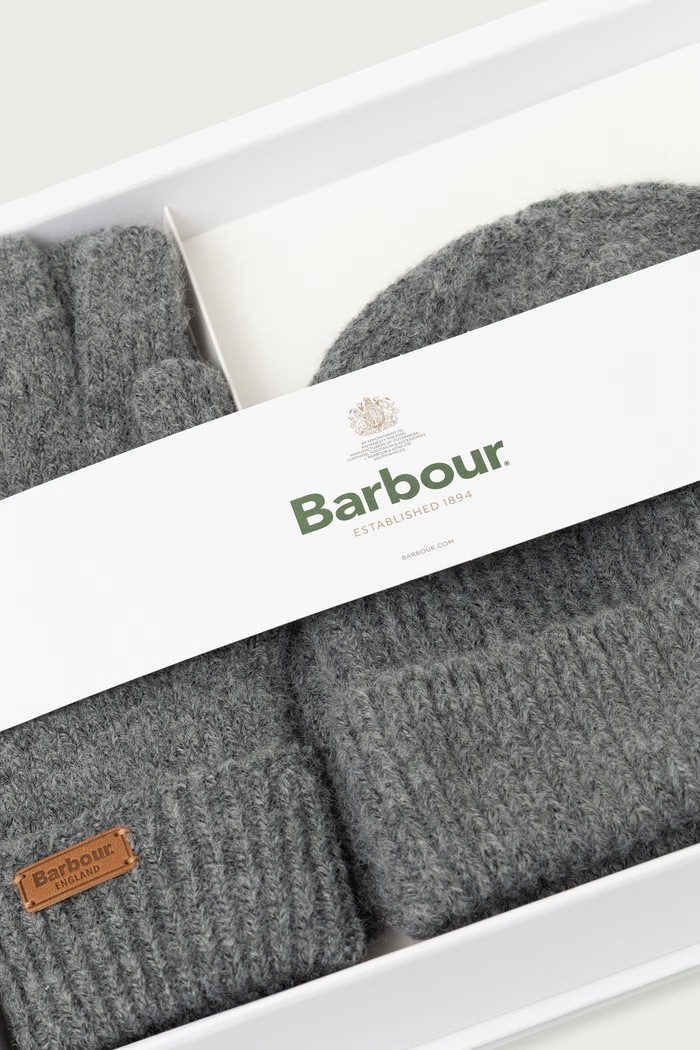 Komplet damski Barbour szary LGS0108
