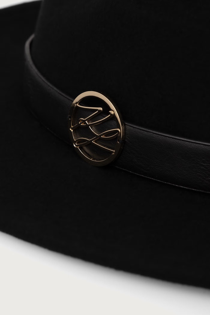 Karl Lagerfeld Šešir za žene vuneni B4W33004 crna AW26