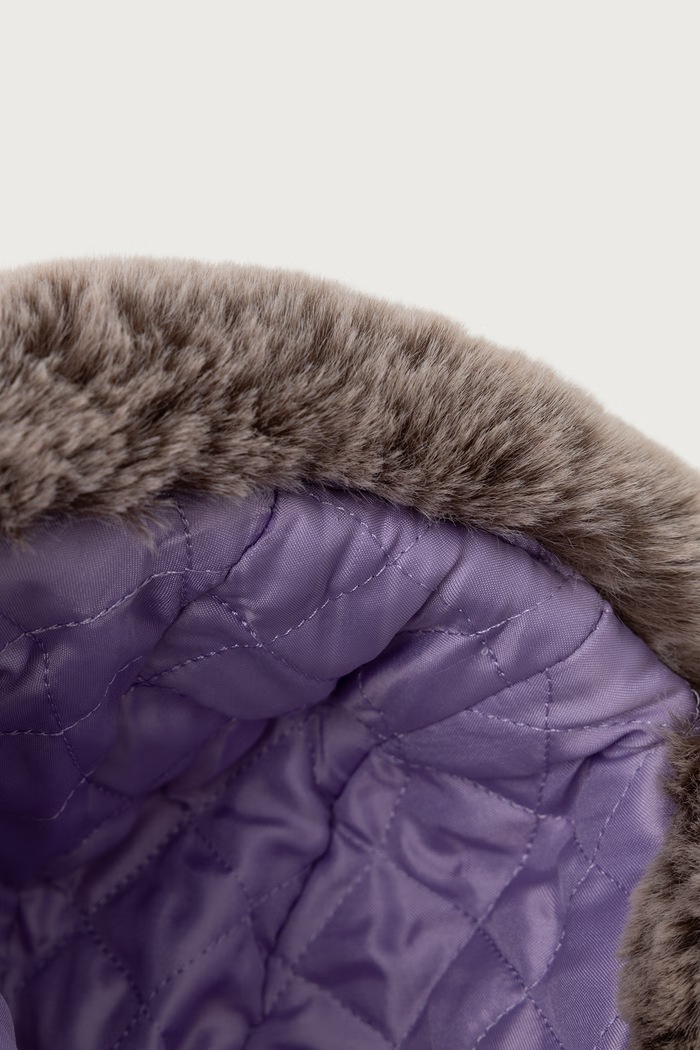 Czapka uszatka damska MULTI FAUX FUR TRAPPER Kangol K4262ST.MT302 beżowy