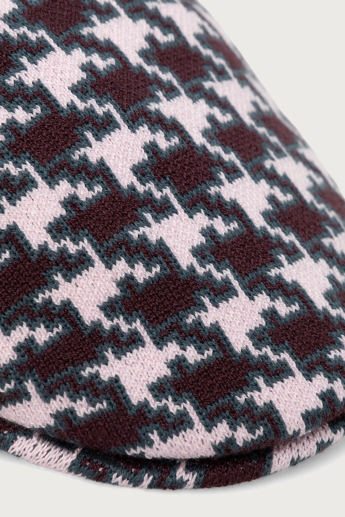 Akcesoria Kangol Kaszkiet damski z dodatkiem wełny HOUNDSTOOTH 507 K3863.BP608 różowy