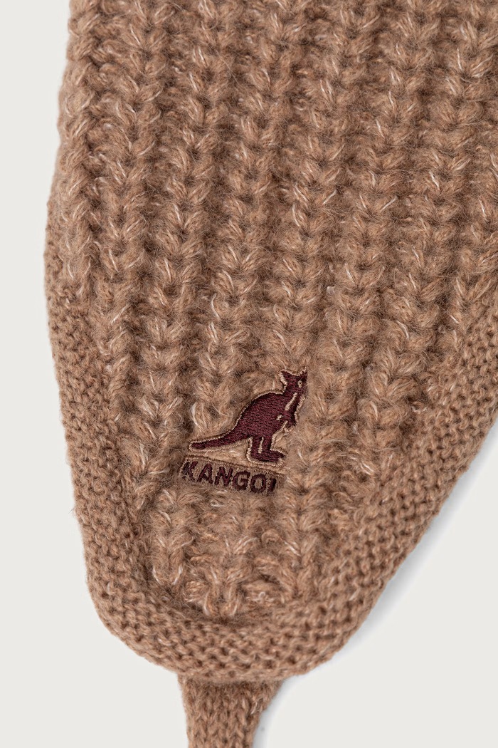 Kangol Czapka uszatka damska z dodatkiem wełny TRAPPER MIXED K3858.WT216 brązowy AW26