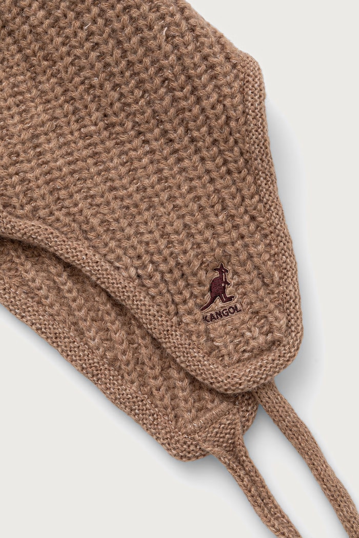 Füles sapka női gyapjú hozzáadásával TRAPPER MIXED Kangol K3858.WT216 barna