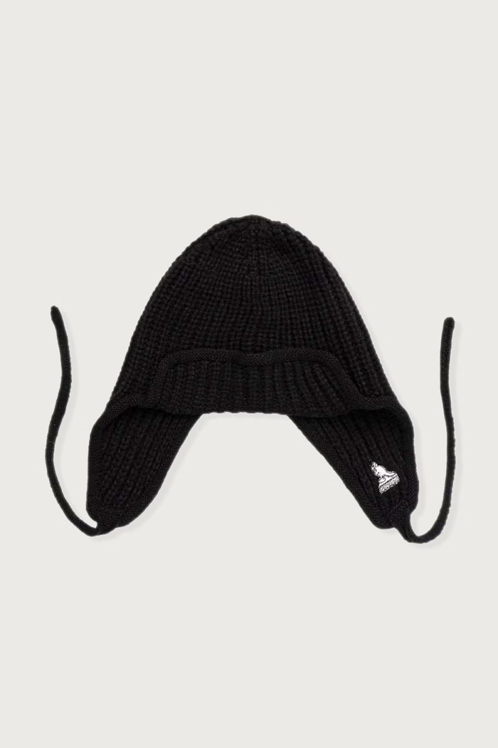 Kangol Czapka uszatka damska z dodatkiem wełny TRAPPER MIXED czarny K3858.BK001
