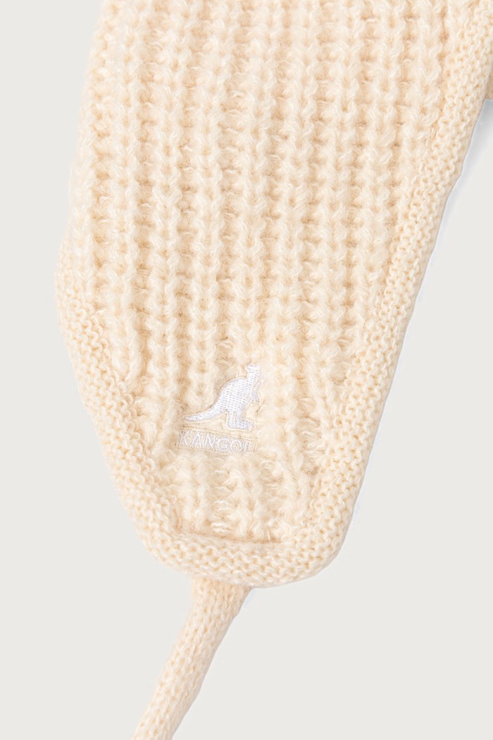 Kangol Czapka uszatka damska z dodatkiem wełny TRAPPER MIXED K3858.IV105 beżowy AW26