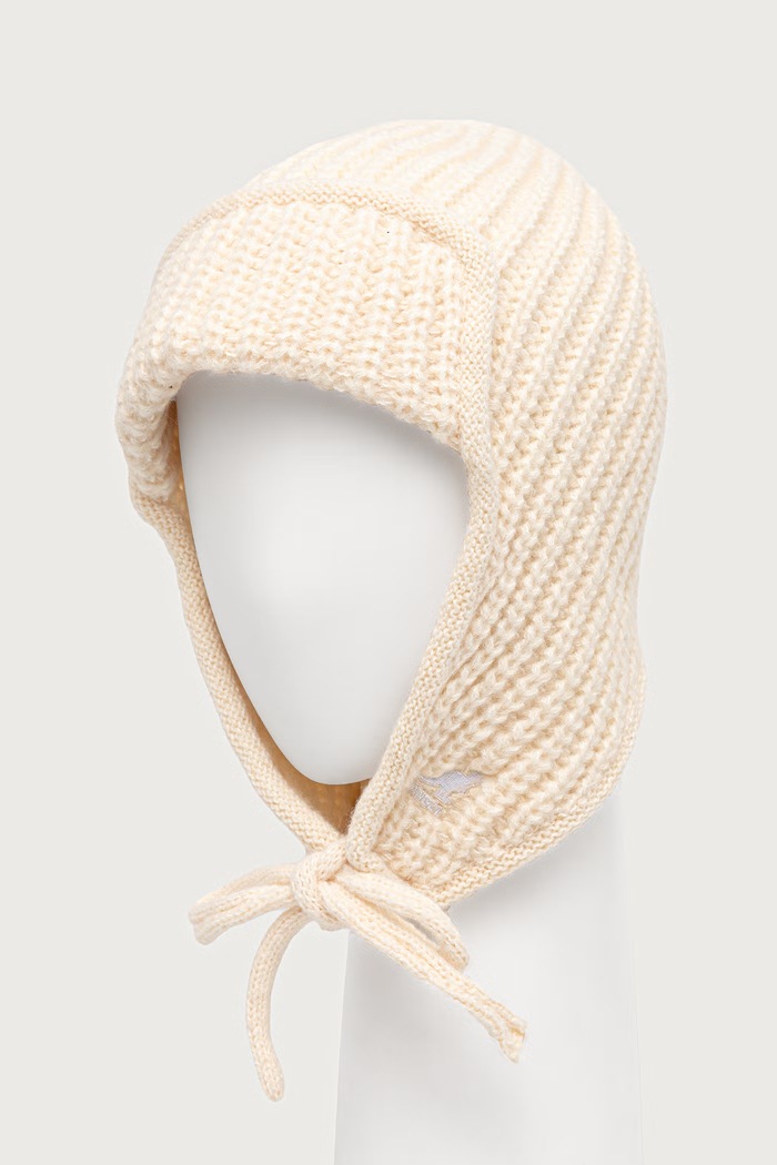 Akcesoria Kangol Czapka uszatka damska z dodatkiem wełny TRAPPER MIXED K3858.IV105 beżowy