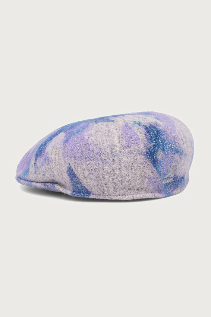 Akcesoria Kangol Kaszkiet damski z wełną HEATHERED TIE DYE 504 K3668.GS401 niebieski