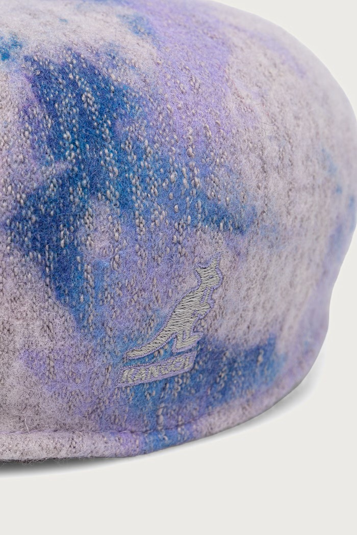 Kaszkiet damski z wełną HEATHERED TIE DYE 504 Kangol K3668.GS401 niebieski