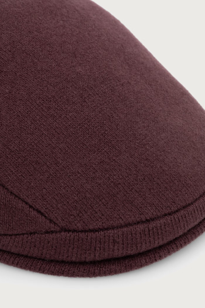 Akcesoria Kangol Kaszkiet damski z wełną WOOL 507 6845BC.CP202 bordowy
