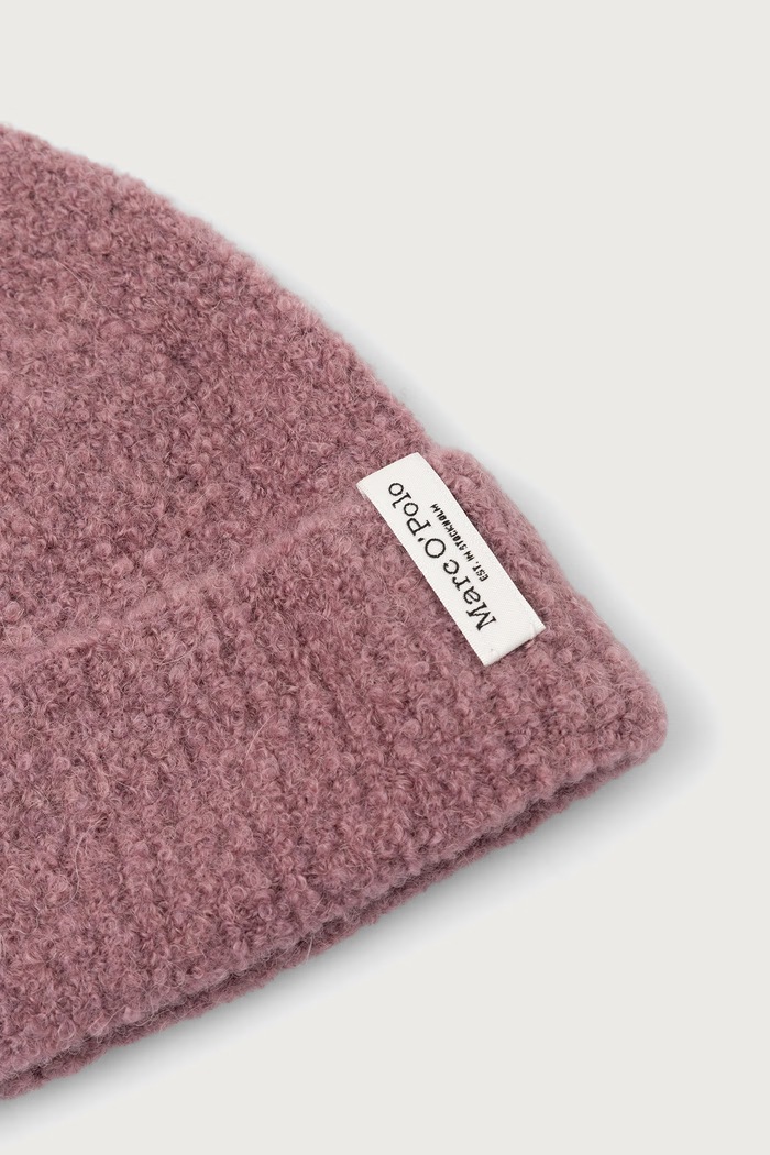 Akcesoria Marc O'Polo Czapka beanie damska z wełną 5000015913 różowy