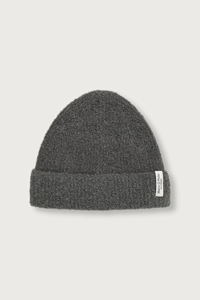 Marc O'Polo Czapka beanie damska z wełną zielony 5000015913