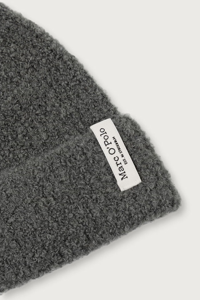 Akcesoria Marc O'Polo Czapka beanie damska z wełną 5000015913 zielony